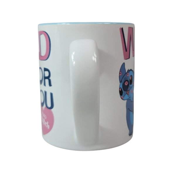 Disney Stitch Mug 14oz XOXO Wild For You Heart Valentine's Lilo & Stitch NWOT - Picture 6 of 10